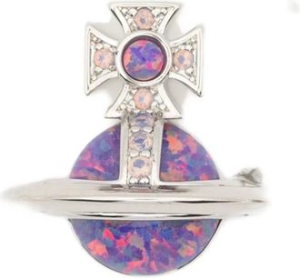 Vivienne Westwood Earrings, female, Purple, Size: ONE SIZE Franca Earrings