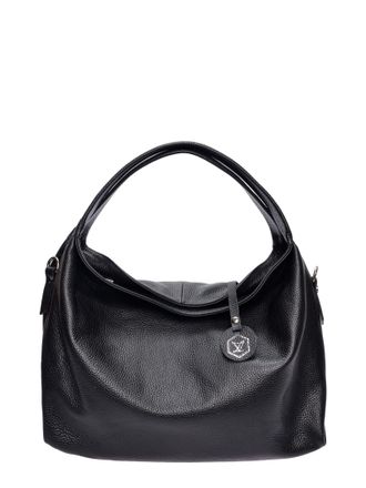 Luisa Vannini Zwart Rundleer Tas