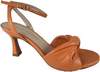 Enzo Di Martino Stijlvolle Sandalen - Dames - Sandalen met hakken - Oranje - 35 EU - Schoenen