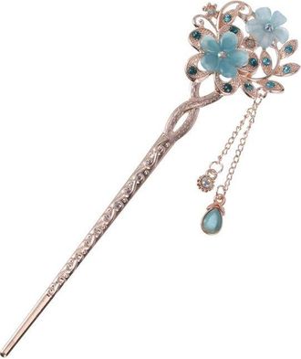 OEM Horquilla Vintage Con Flor De &Oacute;palo, Horquilla Asi&aacute;tica, Pinza Decorativa Para El Cabello, Horquilla China