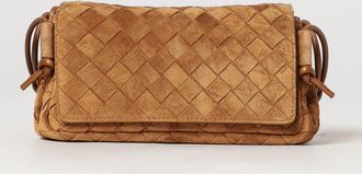 Bottega Veneta Borsa a spalla Notturno in pelle di vitello scamosciata con motivo Intrecciato