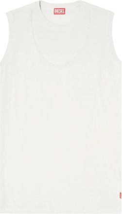Diesel D-EMB cotton mini dress - Neutrals