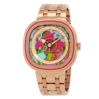Sevenfriday C Series Automatic Pink Dial Ladies Watch C2/01 PDP