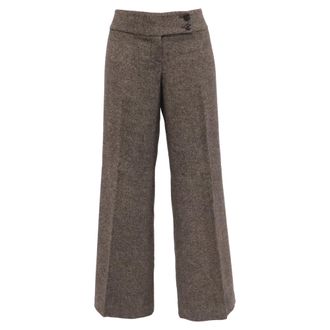 Michael Kors Tailores Trousers in Brown Wool
