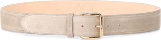 AGL Riemen - Dames - Riemen - Beige - 90 CM - Leer - Accessoires
