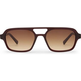 Luv Lou The Dusty 54mm Aviator Sunglasses in Wine at Nordstrom