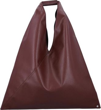 Maison Margiela Handbags, female, Brown, Size: ONE SIZE Burgundy Classic Japanese Handbag