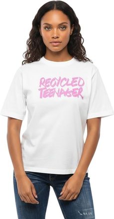 Dsquared2 White Graphic Crew Neck T-Shirt