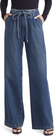 AG - Adriano Goldschmied Deven High Waist Drawstring Wide Leg Nonstretch Jeans in King Street at Nordstrom Rack, Size 25