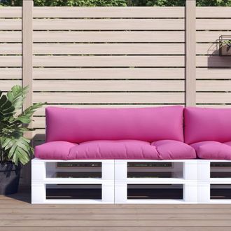 vidaXL Cojines Para Pal&eacute;s 2 Unidades Tela Oxford Rosa Vidaxl