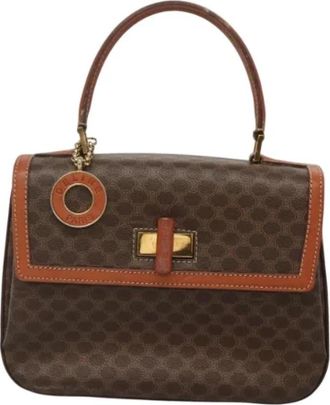Celine Tweedehands leren handtassen - Dames - Vintage Handtas - Bruin - ONE Size - Leer - Vintage