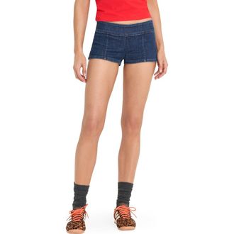 Good American Micro Shorts in Indigo1169 at Nordstrom, Size 10