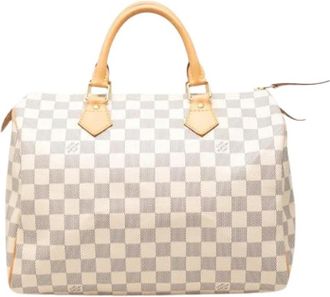 Louis Vuitton Pre-owned Speedy 30 - Dames - Vintage Handtas - Wit - ONE Size - Leer - Vintage