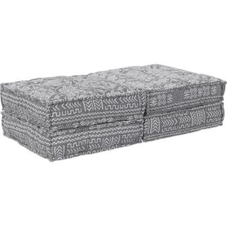 vidaXL Cuscino 2 pcs Grigio chiaro 70 x 70 x 36 cm Poliestere - Vidaxl