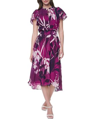 DKNY Fit & Flare Midi Dress