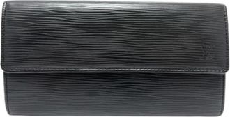 Louis Vuitton Pre-owned Long Wallet (Bi-fold) - Dames - Vintage Accessoires - Zwart - ONE Size - Leer - Vintage