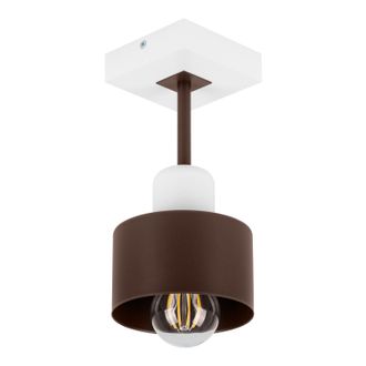 OEM L&aacute;mpara De Techo Blanca De Madera Y Metal De Estilo Escandinavo, 1xe27, Iluminaci&oacute;n Led Moderna Para Sal&oacute;n, Cocina, Dormitorio, Habitaci&oacute;n Infantil, L