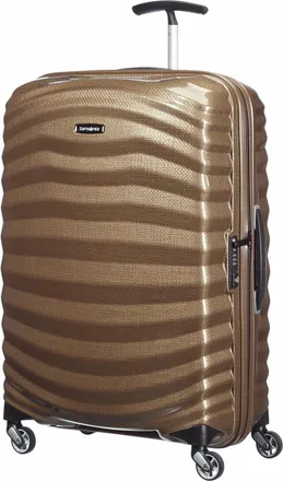 Samsonite Koffer SAMSONITE Lite Shock Spinner 73 l, Damen, Gr. B/H/T: 47cm x 69cm x 29cm, beige (sand), Polypropylen, Koffer Koffer