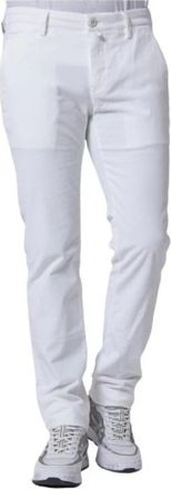 Jacob Cohen Witte Corduroy Slim Fit Broek - Heren - Chinos - Wit - W30 - Katoen - Broeken
