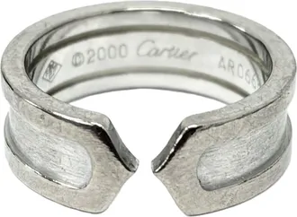 Cartier C2 Silver Band Ring (Pre-Owned)