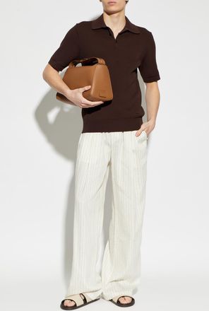 Dolce & Gabbana Loose-fit Striped Trousers, Mens, Cream