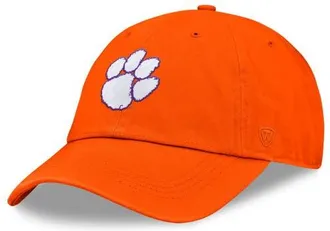 Top of the World Mens Top of the World Orange Clemson Tigers Team Logo Washed Adjustable Hat at Nordstrom