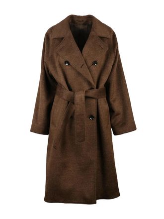 L.B.M. 1911 Brown Virgin Wool-Blend Coat