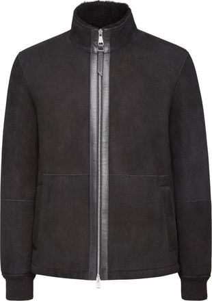 Billionaire Boys Club Shearling Jacket Crest - Heren - Zomerjassen - Grijs - 4XL - Wol - Jassen
