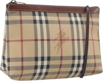 Burberry Pre-owned Vintage Schoudertas - Dames - Vintage Schoudertas - Beige - ONE Size - Leer - Vintage