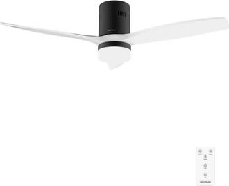 Cecotec Cecotec Ventilador De Techo Con Luz Y Mando A Distancia De 52 Energysilence Aero 5600 Classic Black&white Motor Dc 40w, 3 Aspas