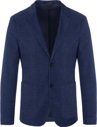 Armani Single-breasted Blazer - Heren - Jassen - Blauw - Maat: S