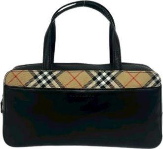 Burberry Borsa Tote in Pelle Pre-owned - - Pre-owned - Donna - Nero - ONE SIZE