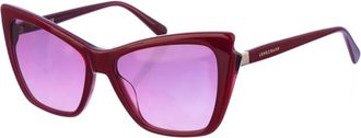 Longchamp Ovale Zonnebril - Dames - Zonnebrillen - Rood - ONE Size - Accessoires