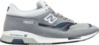 New Balance Mesh Panel Sneakers met Logo Borduursel - Heren - Sneakers - Grijs - 40 1/2 EU - Leer - Schoenen