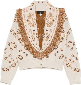 Alanui Paisley-pattern Fringed Jacket
