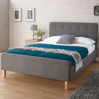 Home Source Industries Ashbourne Fabric Upholstered Low End Bed Frame