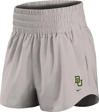 Nike Baylor Primary Logo One Nike Womens Dri-FIT College Shorts in Grey | IM0030-014