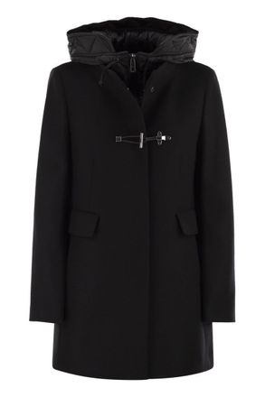 Fay Toggle Coat In Wool Cloth