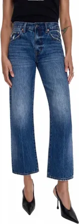 Pistola Denim Lexi Mid Rise Bowed Straight Jean In Artisan