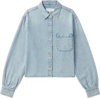 Rag & Bone long-sleeved denim shirt - women - Lyocell/Cotton - M - Blue