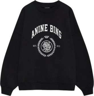 Anine Bing Mujer, Sudaderas, Negro, Talla: S
