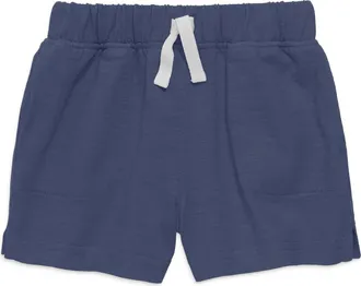 primary Baby Play Short In Solid in Sunwashed Navy at Nordstrom, Size 12-18M