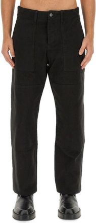 Marcelo Burlon Straight Broeken - Heren - Straight fit broeken - Zwart - M - Katoen - Broeken