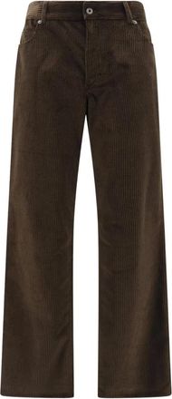 Loewe Broeken, Dames, Bruin, S, Katoen, Fluwelen Broek