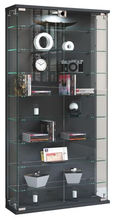 ebuy24 Ebuy24 - Estuche De Cristal Vcm Colgante Estuche De Cristal Con Vidrio De Seguridad Esg Dimensiones Aprox. Al. 114 X An. 59 X T. 17 Cm Gabinete Colgan