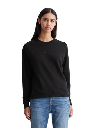Marc O'Polo Denim Sweatshirt MARC OPOLO DENIM, Damen, Gr. L, schwarz, Sweatware, Obermaterial: 100% Baumwolle, Rundhals, Sweatshirts Sweatshirt, Im modernen O-Shape, lo