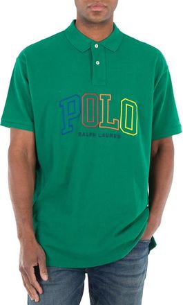 Polo Ralph Lauren Green 20/1 Big Fit Logo Mesh Polo Shirt, Size X-Large