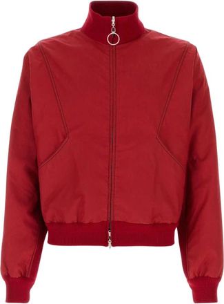 1989 STUDIO Omkeerbaar Jack met Rits - Heren - Bomber jackets - Rood - L - Katoen - Jassen