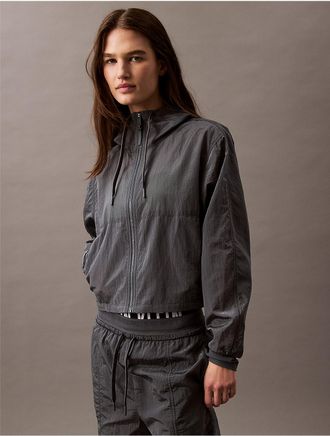 Calvin Klein Calvin Klein Womens Active Icon Mesh Jacket - Grey - XS