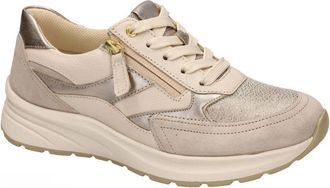 Gabor 86.597.34 Sneaker - Dames - Sneakers - Beige - 38 1/2 EU - Leer - Schoenen